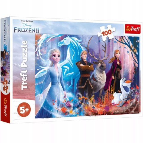 Puzzle Kraina Lodu Frozen 100 el. Magia Krainy lodu Trefl 16366