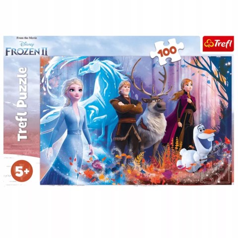 Puzzle Kraina Lodu Frozen 100 el. Magia Krainy lodu Trefl 16366