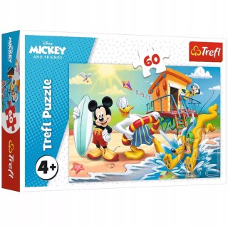 Puzzle Myszka Miki 60 el. Ciekawy dzień Mikiego i przyjaciół Trefl 17359