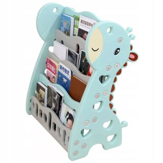 REGAŁ MONTESSORI NA KSIĄŻKI PÓŁKA SZAFKA ORGANIZER POKÓJ DZIECIĘCY ŻYRAFKA ZIELONY Z33