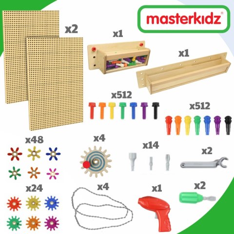 MASTERKIDZ Panele Montażowe STEM + Akcesoria Zestaw XXL