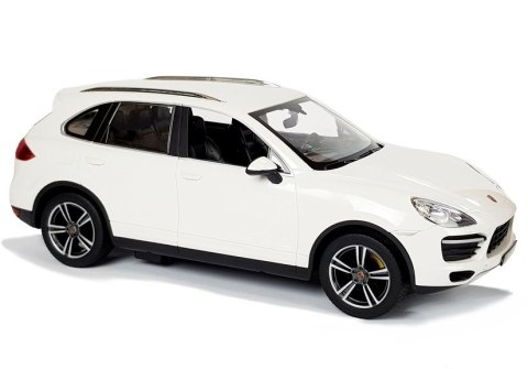 ND24_6006 Auto R/C Porsche Cayenne Rastar 1:14 Białe na pilota