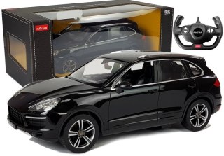 ND24_6007 Auto R/C Porsche Cayenne Turbo Rastar 1:14 Czarne na Pilota