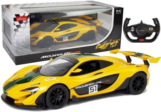 ND24_6011 Auto R/C McLaren P1 GTR Rastar 1:14 Żółte na pilota 5904204751902