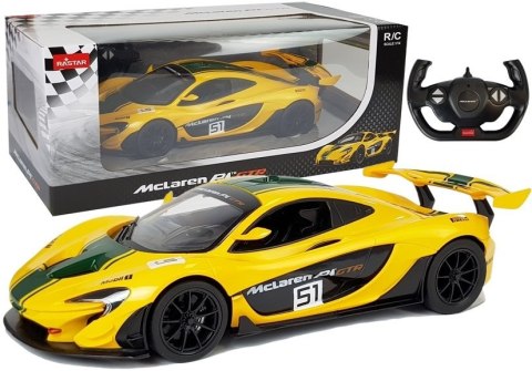 ND24_6011 Auto R/C McLaren P1 GTR Rastar 1:14 Żółte na pilota 5904204751902