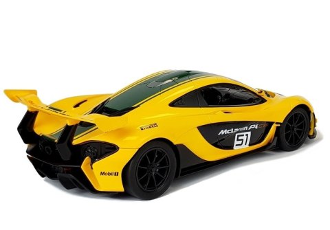 ND24_6011 Auto R/C McLaren P1 GTR Rastar 1:14 Żółte na pilota 5904204751902
