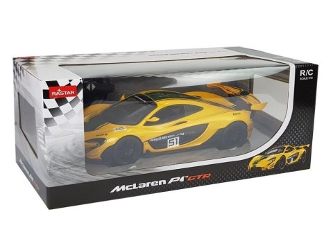 ND24_6011 Auto R/C McLaren P1 GTR Rastar 1:14 Żółte na pilota 5904204751902