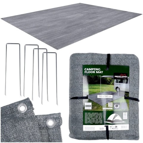 Podłoga do namiotu i przedsionka ze śledziami 250x300 cm 5 el.