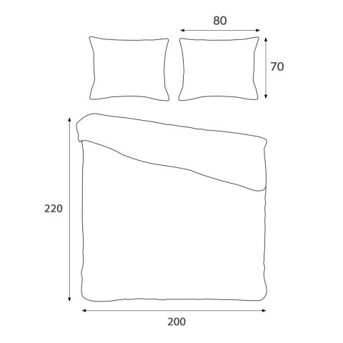 Pościel bawełniana MILANO PINK/200x220 COTTONLOVE EXCLUSIVE (promocja)