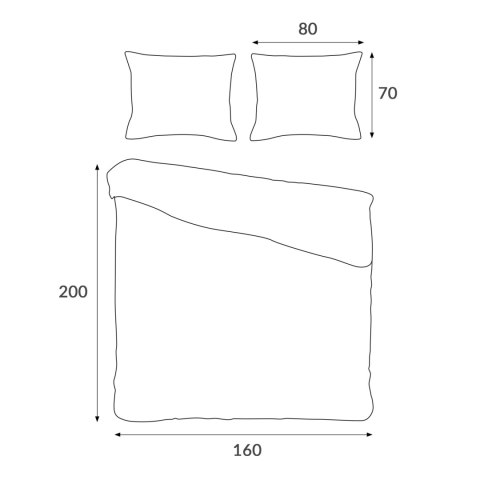 Pościel bawełniana SIDELYA/160x200 COTTONLOVE EXCLUSIVE (promocja)