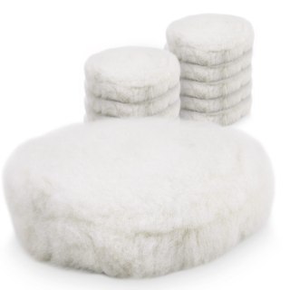 Futra polerskie 180mm na rzep 10 szt wełniane do polerki lakieru auta