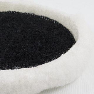 Futra polerskie 180mm na rzep 3 szt wełniane do polerki lakieru auta