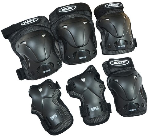 ND05_O0427-S 301332 Ochraniacze na łyżworolki Roces Adult Standart czarne 301332 r.S