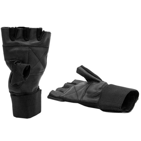 ND05_R2786-L FR-11MBL Rękawice fitness Evolution Standard czarne FR-11 r.L