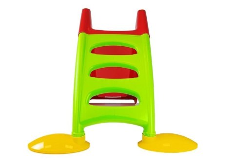 ND24_8563 Zjeżdżalnia Ogrodowa z Drabinką dla Dzieci 424 zielono-czerwona 5904204750608