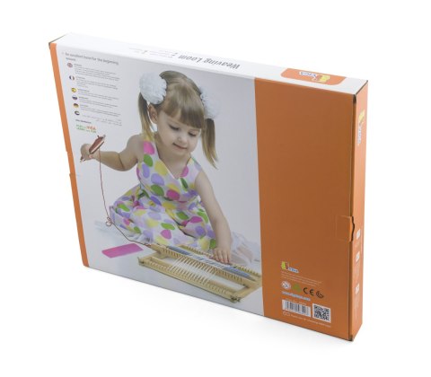 VIGA Drewniane Krosno Warsztat Tkacki Zestaw do tkania Montessori