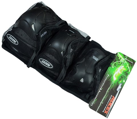 ND05_O0427-L 301332 Ochraniacze na łyżworolki Roces Adult Standart czarne 301332 r.L