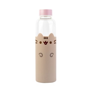 ND38_BDC009 Pusheen - Butelka na wodę ze szkła 500 ml