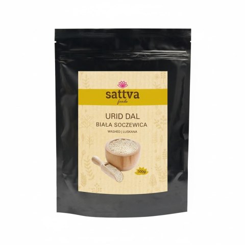 SOCZEWICA BIAŁA ŁUSKANA URID DAL 500 g - SATTVA (FOODS)