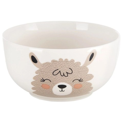 Zestaw Kubek z Miseczką dla Dziecka Śniadaniowy Porcelanowy Lama ORION 2el.