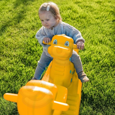 WOOPIE Bujak Wieloosobowy Dino Huśtawka Równoważna Żółta