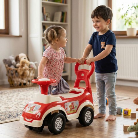 WOOPIE Jeździk 4w1 Sorter Pchacz Chodzik + Klakson Schowek