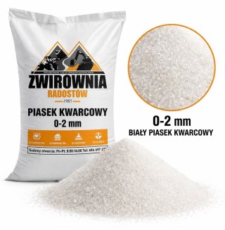 Piasek 20 kg naturalny 0-2 mm - drobny czysty do zapraw, piaskowania i tynków