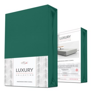 Prześcieradło jersey elastan z gumką GREEN/ZIELONY/160x200x30