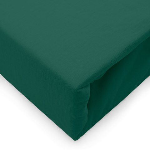 Prześcieradło jersey elastan z gumką GREEN/ZIELONY/180x200x30