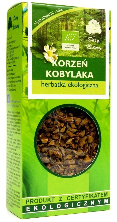 HERBATKA KORZEŃ KOBYLAKA BIO 50 g - DARY NATURY