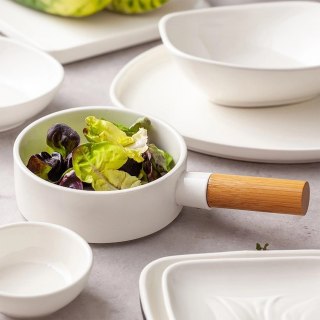 Talerz Miska do Serwowania Sałatek Przekąsek Porcelana NAVA 25 x 14,5 cm