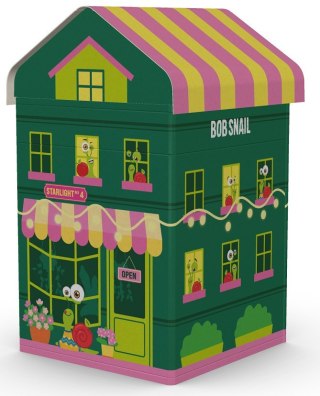 ZESTAW SNAIL CITY - PRZEKĄSKI OWOCOWE Z GRĄ I ZABAWKĄ BEZ DODATKU CUKRÓW BEZGLUTENOWE 384 g - BOB SNAIL (PRODUKT SEZONOWY)