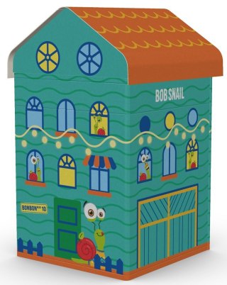 ZESTAW SNAIL CITY - PRZEKĄSKI OWOCOWE Z GRĄ I ZABAWKĄ BEZ DODATKU CUKRÓW BEZGLUTENOWE 384 g - BOB SNAIL (PRODUKT SEZONOWY)