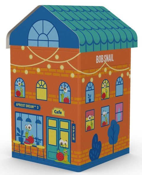 ZESTAW SNAIL CITY - PRZEKĄSKI OWOCOWE Z GRĄ I ZABAWKĄ BEZ DODATKU CUKRÓW BEZGLUTENOWE 384 g - BOB SNAIL (PRODUKT SEZONOWY)