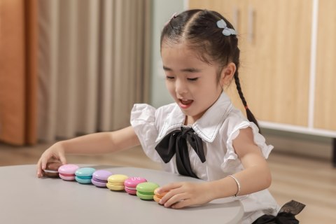 VIGA Drewniane Ciastka Kolorowe Ciasteczka Zestaw Makaroników 8 szt