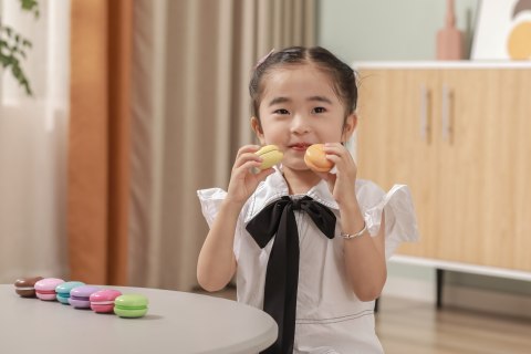 VIGA Drewniane Ciastka Kolorowe Ciasteczka Zestaw Makaroników 8 szt