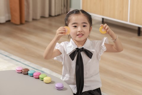 VIGA Drewniane Ciastka Kolorowe Ciasteczka Zestaw Makaroników 8 szt