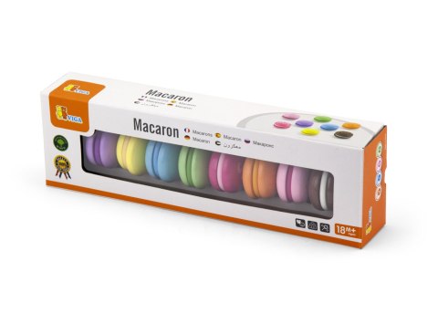 VIGA Drewniane Ciastka Kolorowe Ciasteczka Zestaw Makaroników 8 szt