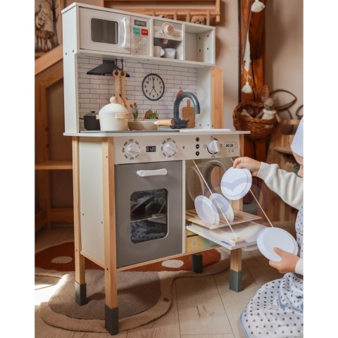 WOOPIE GREEN Drewniana Interaktywna Kuchnia 9w1 z Pralką i Tablicą