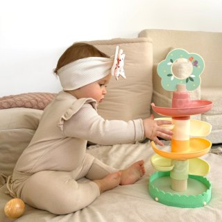 WOOPIE GREEN Drewniany Kulodrom Tor Kulkowy Sensoryczny Edukacyjny 6 el.