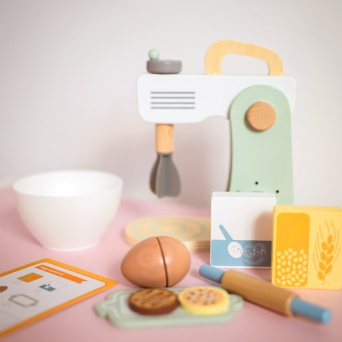 WOOPIE GREEN Drewniany Mikser Kuchenny Blender z Akcesoriami 11 el.