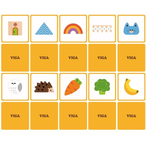 VIGA Drewniana Gra W Ciemno Losowanie Wzorów