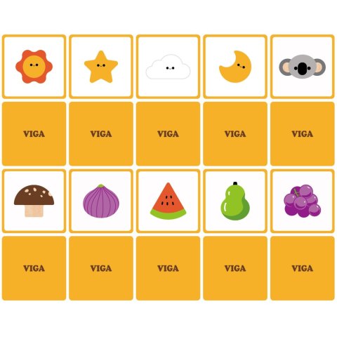 VIGA Drewniana Gra W Ciemno Losowanie Wzorów