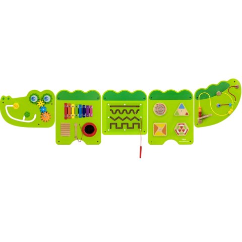 VIGA Tablica Sensoryczna Manipulacyjna Krokodyl Certyfikat FSC Montessori