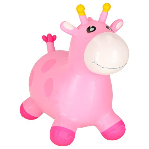 Skoczek gumowy dla dzieci do skakania żyrafa