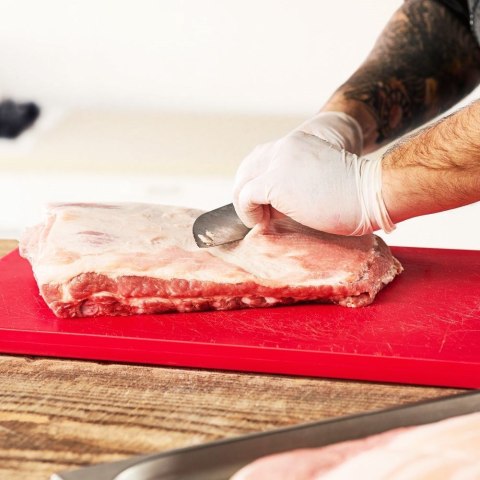 Nóż Santoku do Siekania Warzyw Mięs Ryb Stalowy Azjatycki Ostry ORION 31 cm