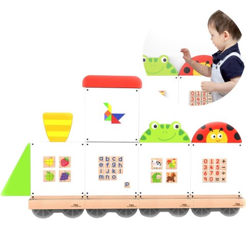 VIGA System Tablic Edukacyjnych Pociąg Zwierzątka Certyfikat FSC