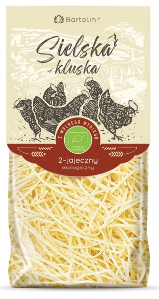 MAKARON (2 JAJECZNY SEMOLINOWY) KRAJANKA CIENKA BIO 250 g - BARTOLINI (SIELSKA KLUSKA)