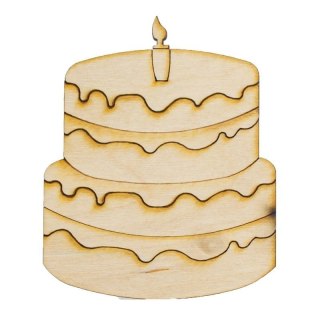 Ozd. drewniana tort ECODECO