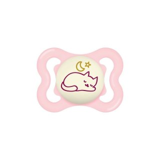 Smoczek supreme night 0+ girl MAM AKCESORIA